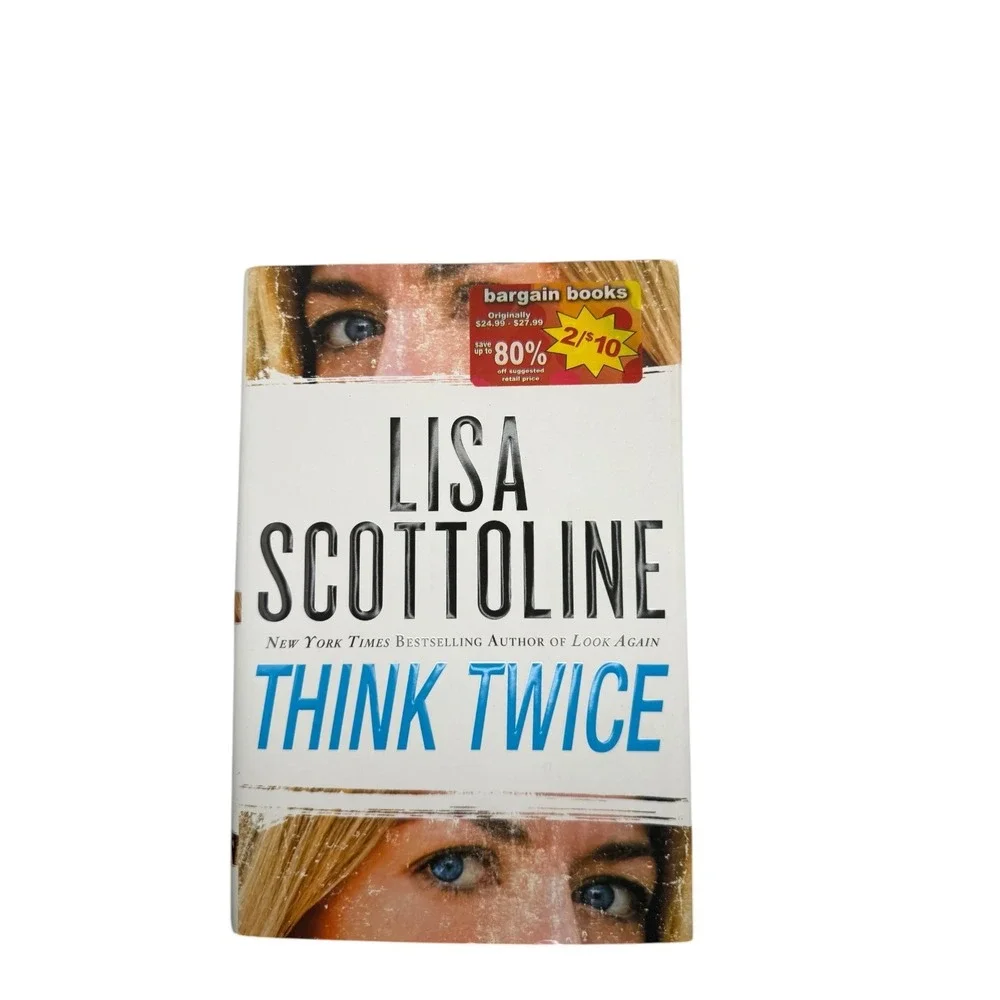 Think‎ Twice by Lisa Scottoline Hardcover Psychological Thriller Mystery Novel